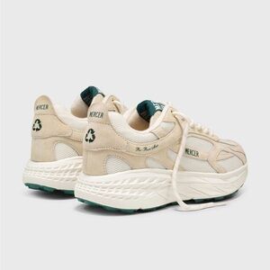 Beige Lace-Up Sneakers by MERCER.